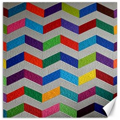 Charming Chevrons Quilt Canvas 16  X 16  by Ket1n9