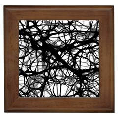 Neurons Brain Cells Brain Structure Framed Tile by Ket1n9