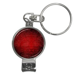 Red Grunge Texture Black Gradient Nail Clippers Key Chain by Ket1n9