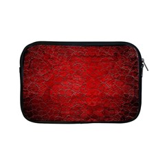 Red Grunge Texture Black Gradient Apple Ipad Mini Zipper Cases by Ket1n9