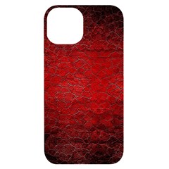 Red Grunge Texture Black Gradient Iphone 14 Black Uv Print Case by Ket1n9