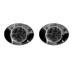 Space Universe Earth Rocket Cufflinks (oval) by Ket1n9