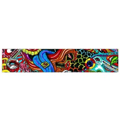 Art Color Dark Detail Monsters Psychedelic Small Premium Plush Fleece Scarf by Ket1n9