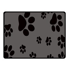 Dog Foodprint Paw Prints Seamless Background And Pattern Fleece Blanket (small) by Ket1n9