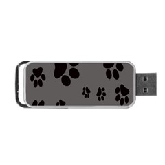 Dog Foodprint Paw Prints Seamless Background And Pattern Portable Usb Flash (one Side) by Ket1n9