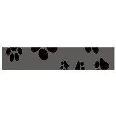 Dog Foodprint Paw Prints Seamless Background And Pattern Small Premium Plush Fleece Scarf