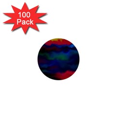 Watercolour Color Background 1  Mini Buttons (100 Pack) 