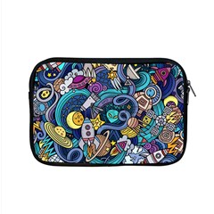 Cartoon Hand Drawn Doodles On The Subject Of Space Style Theme Seamless Pattern Vector Background Apple Macbook Pro 15  Zipper Case by Ket1n9