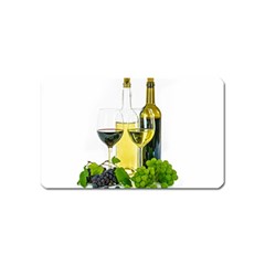 White Wine Red Wine The Bottle Magnet (name Card) by Ket1n9