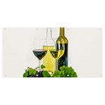 White Wine Red Wine The Bottle Banner and Sign 8  x 4  Front