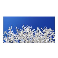 Crown Aesthetic Branches Hoarfrost Satin Wrap 35  X 70  by Ket1n9