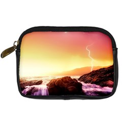 California Sea Ocean Pacific Digital Camera Leather Case by Ket1n9