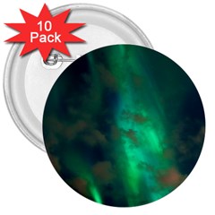 Northern-lights-plasma-sky 3  Buttons (10 Pack)  by Ket1n9