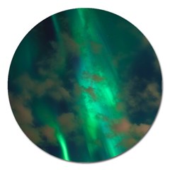 Northern-lights-plasma-sky Magnet 5  (round) by Ket1n9