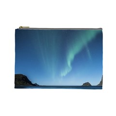 Aurora Borealis Lofoten Norway Cosmetic Bag (large) by Ket1n9