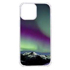 Aurora Stars Sky Mountains Snow Aurora Borealis Iphone 13 Pro Max Tpu Uv Print Case by Ket1n9