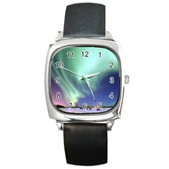 Aurora Borealis Alaska Space Square Metal Watch by Ket1n9