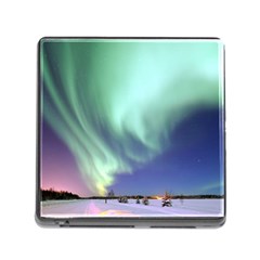 Aurora Borealis Alaska Space Memory Card Reader (square 5 Slot) by Ket1n9