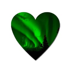 Aurora Borealis Northern Lights Heart Magnet by Ket1n9