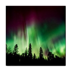 Aurora Borealis Northern Lights Tile Coaster