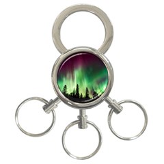 Aurora Borealis Northern Lights 3-Ring Key Chain