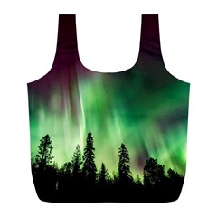 Aurora Borealis Northern Lights Full Print Recycle Bag (L)