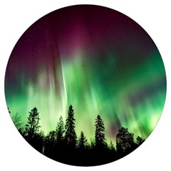 Aurora Borealis Northern Lights Round Trivet