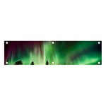 Aurora Borealis Northern Lights Banner and Sign 4  x 1  Front