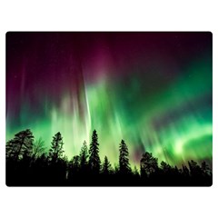 Aurora Borealis Northern Lights Two Sides Premium Plush Fleece Blanket (Extra Small)