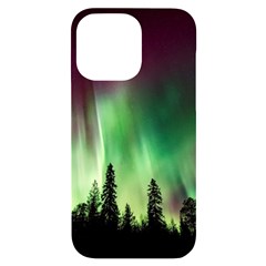 Aurora Borealis Northern Lights Iphone 14 Pro Max Black Uv Print Case by Ket1n9