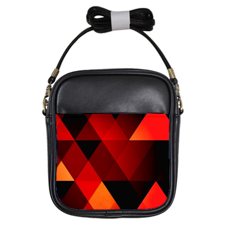 Abstract Triangle Wallpaper Girls Sling Bag