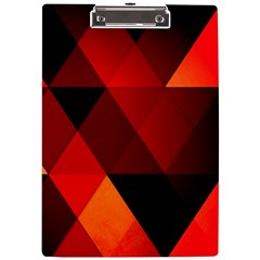 Abstract Triangle Wallpaper A4 Acrylic Clipboard by Ket1n9