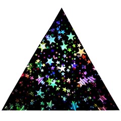 Christmas Star Gloss Lights Light Wooden Puzzle Triangle