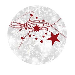 Christmas Star Snowflake Mini Round Pill Box (pack Of 5) by Ket1n9