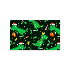 Christmas Funny Pattern Dinosaurs Sticker (rectangular)