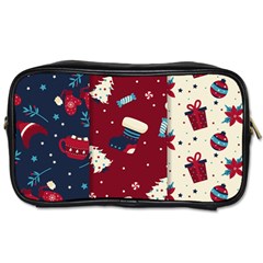 Flat Design Christmas Pattern Collection Art Toiletries Bag (one Side) by Ket1n9