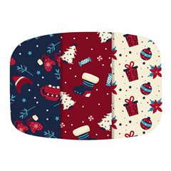 Flat Design Christmas Pattern Collection Art Mini Square Pill Box by Ket1n9