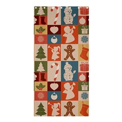 Cute Christmas Seamless Pattern Vector  - Shower Curtain 36  X 72  (stall)  by Ket1n9