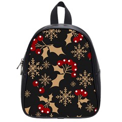 Dinosaur Colorful Funny Christmas Pattern School Bag (small) by Ket1n9