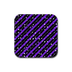 Christmas Paper Star Texture Rubber Coaster (square) by Ket1n9