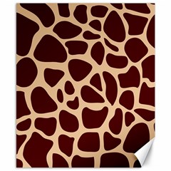 Animal Print Girraf Patterns Canvas 8  X 10  by Ket1n9