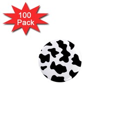 Animal Print Black And White Black 1  Mini Magnets (100 Pack)  by Ket1n9