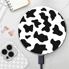 Animal Print Black And White Black Wireless Fast Charger(white) by Ket1n9