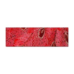 Red Peacock Floral Embroidered Long Qipao Traditional Chinese Cheongsam Mandarin Sticker Bumper (10 pack)