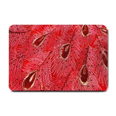 Red Peacock Floral Embroidered Long Qipao Traditional Chinese Cheongsam Mandarin Small Doormat