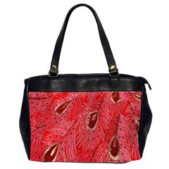 Red Peacock Floral Embroidered Long Qipao Traditional Chinese Cheongsam Mandarin Oversize Office Handbag (2 Sides) by Ket1n9