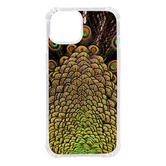 Peacock Feathers Wheel Plumage Iphone 14 Tpu Uv Print Case by Ket1n9