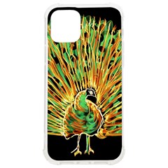 Unusual Peacock Drawn With Flame Lines Iphone 12/12 Pro Tpu Uv Print Case by Ket1n9