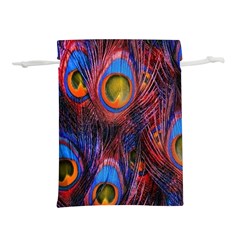 Pretty Peacock Feather Lightweight Drawstring Pouch (m) by Ket1n9