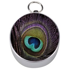 Peacock Feather Silver Compasses by Ket1n9